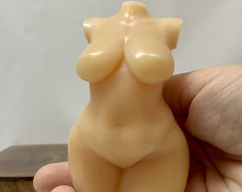 Curvy Goddess candle, curvy body candle, goddess plus size, female bust candle, nude candle, female torso, female body
