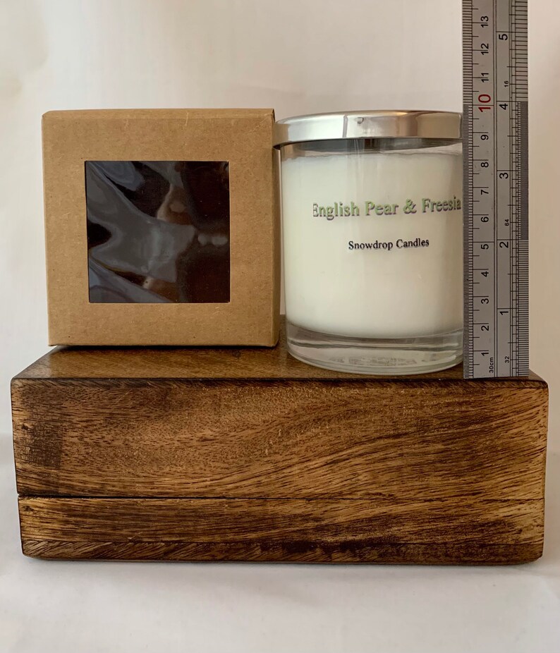 English Pear and Freesia Scottish soy wax candle fruity floral scented, Mothers Day image 6