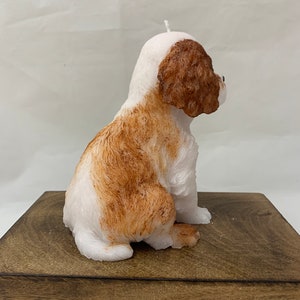 large dog candle, King Charles spaniel candle, dog lovers gift, spaniel, cavalier spaniel, cavachon, dog gift, image 10