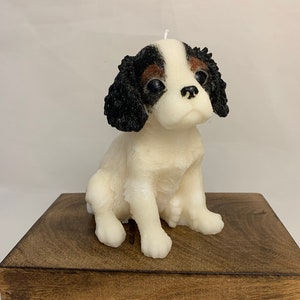 large dog candle, King Charles spaniel candle, dog lovers gift, spaniel, cavalier spaniel, cavachon, dog gift, image 8