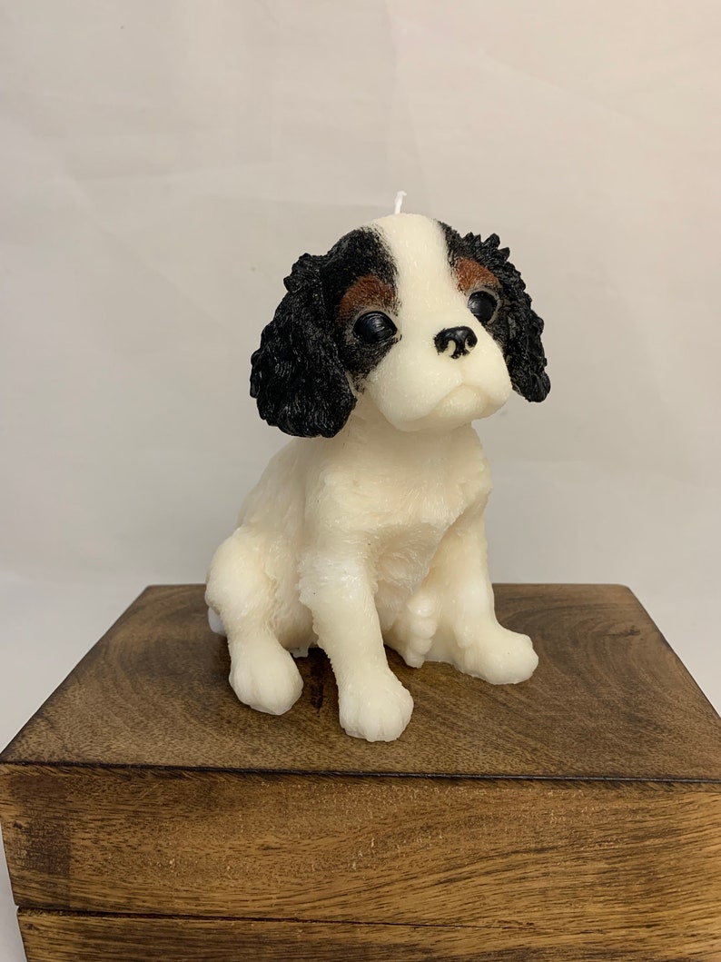 large dog candle, King Charles spaniel candle, dog lovers gift, spaniel, cavalier spaniel, cavachon, dog gift, image 8