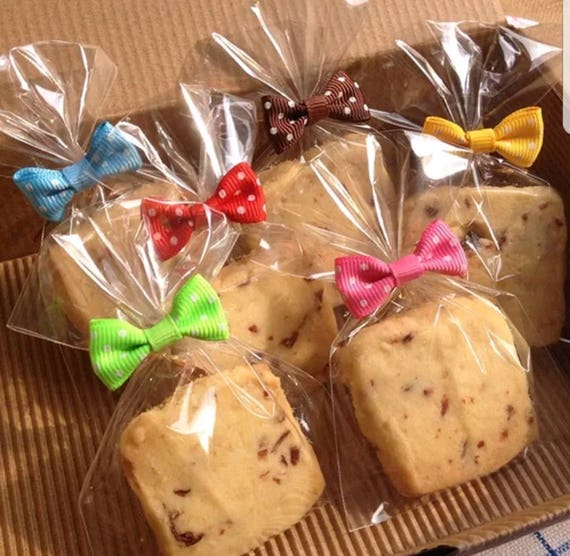 Home Package Cake Cellophane Dot Print Twist Ties Metallic Wires Bag Sealing