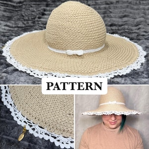 Crochet Lace Sun Hat Pattern