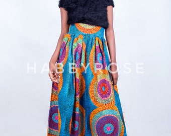 Sandra Ankara maxi skirt// African skirts / African skirts for women / African print skirt / Skirts for women / long skirts for women