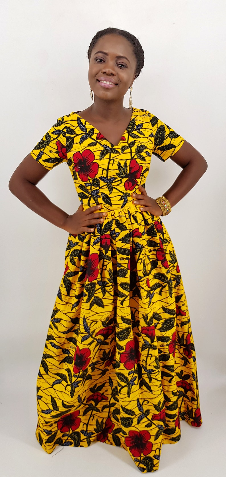 maxi african dress