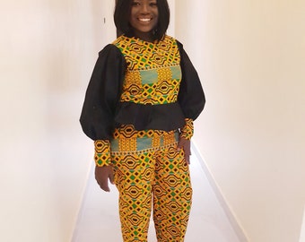 Habby African print two piece,Ankara fashion,ankara style,ankara fashion,prom, homecoming,beautiful ankara dress,black friday deals