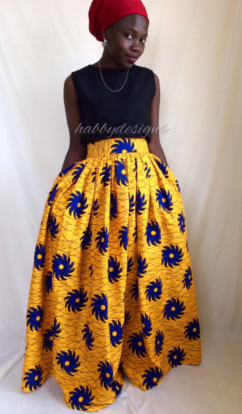 ankara maxi skirts designs