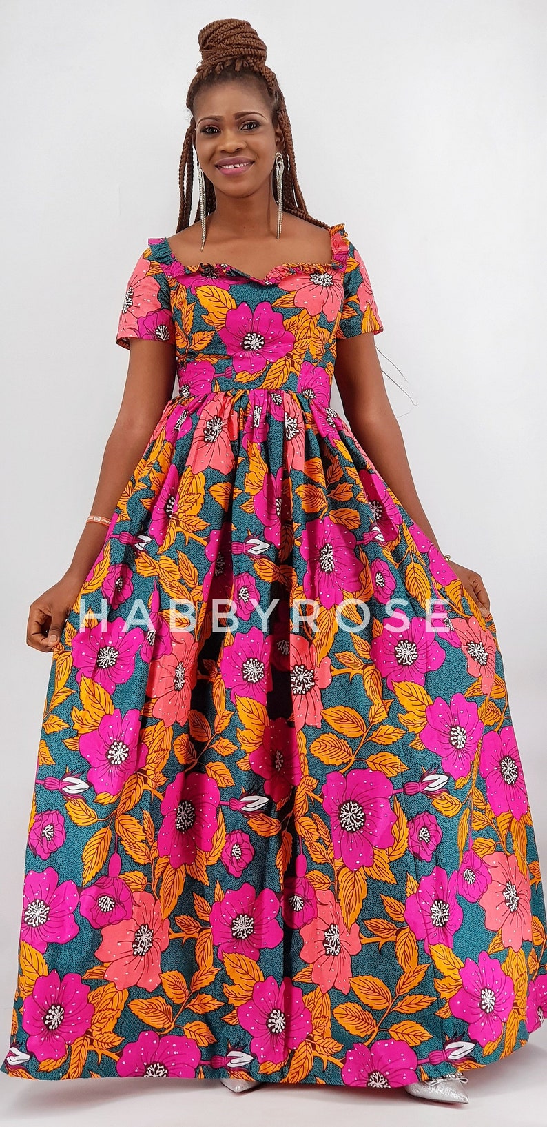 maxi african dress