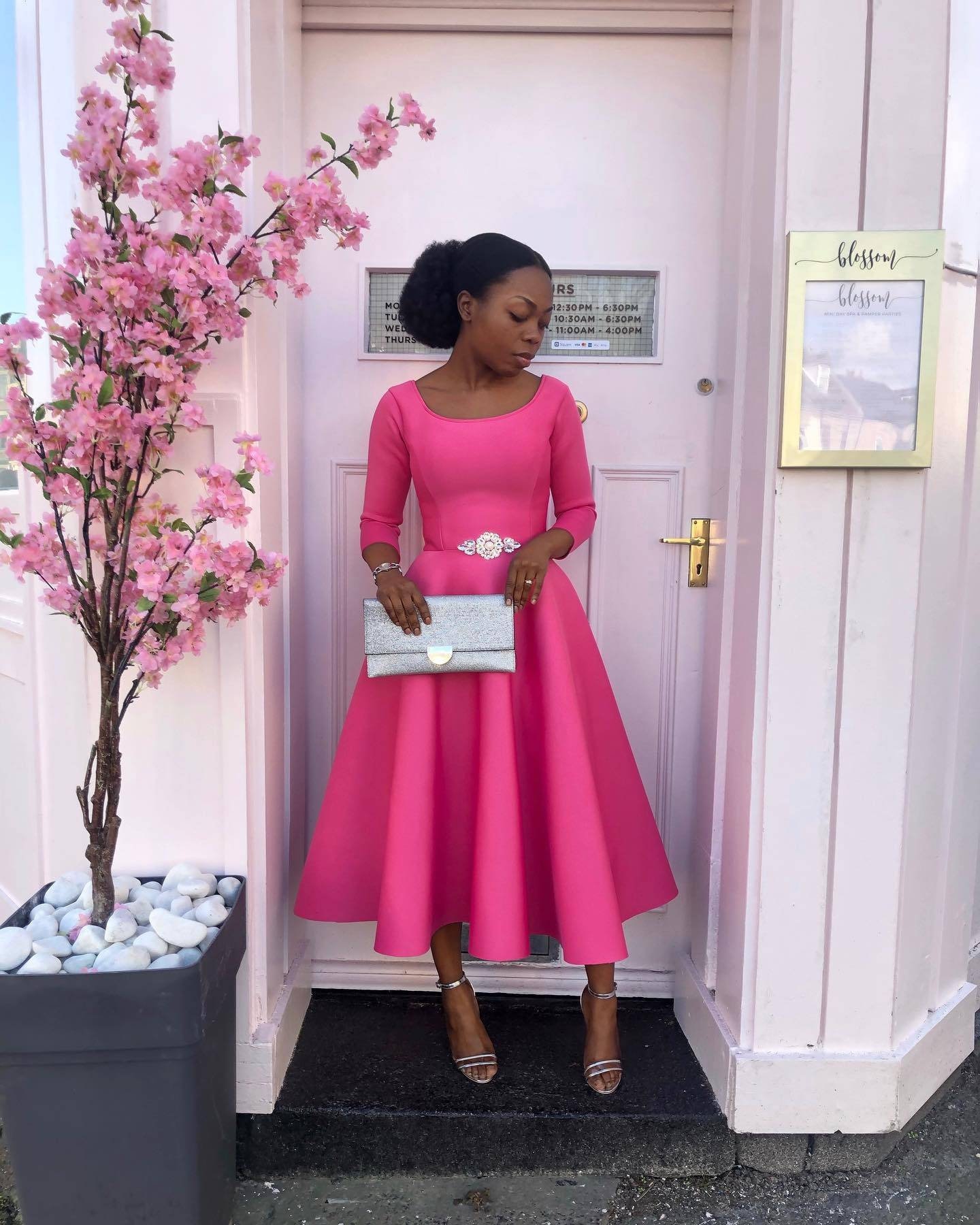 BRIDESMAIDS DRESS Sofia Pink African Goddess Wedding Guest Personalized Photoshoot Maternity Prom Dress