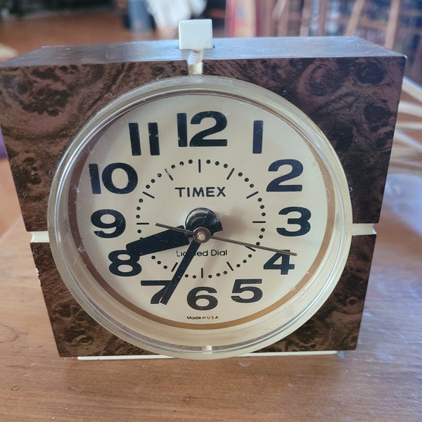 Timex Vintage Alarm Clock Etsy