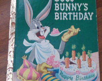 1960 Bugs Bunny S Birthday Surprise Illustrated Book Etsy