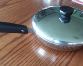 Vintage Revere Ware Frying Pan Skillet w Lid