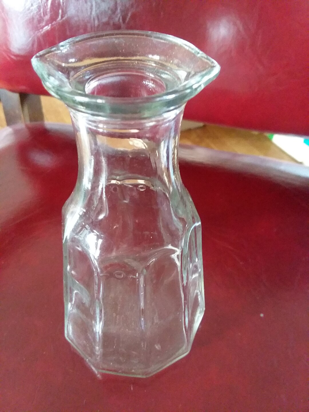 Good Seasons Clear Glass 2 Sided Spout Salad Dressing Mixing Cruet NO