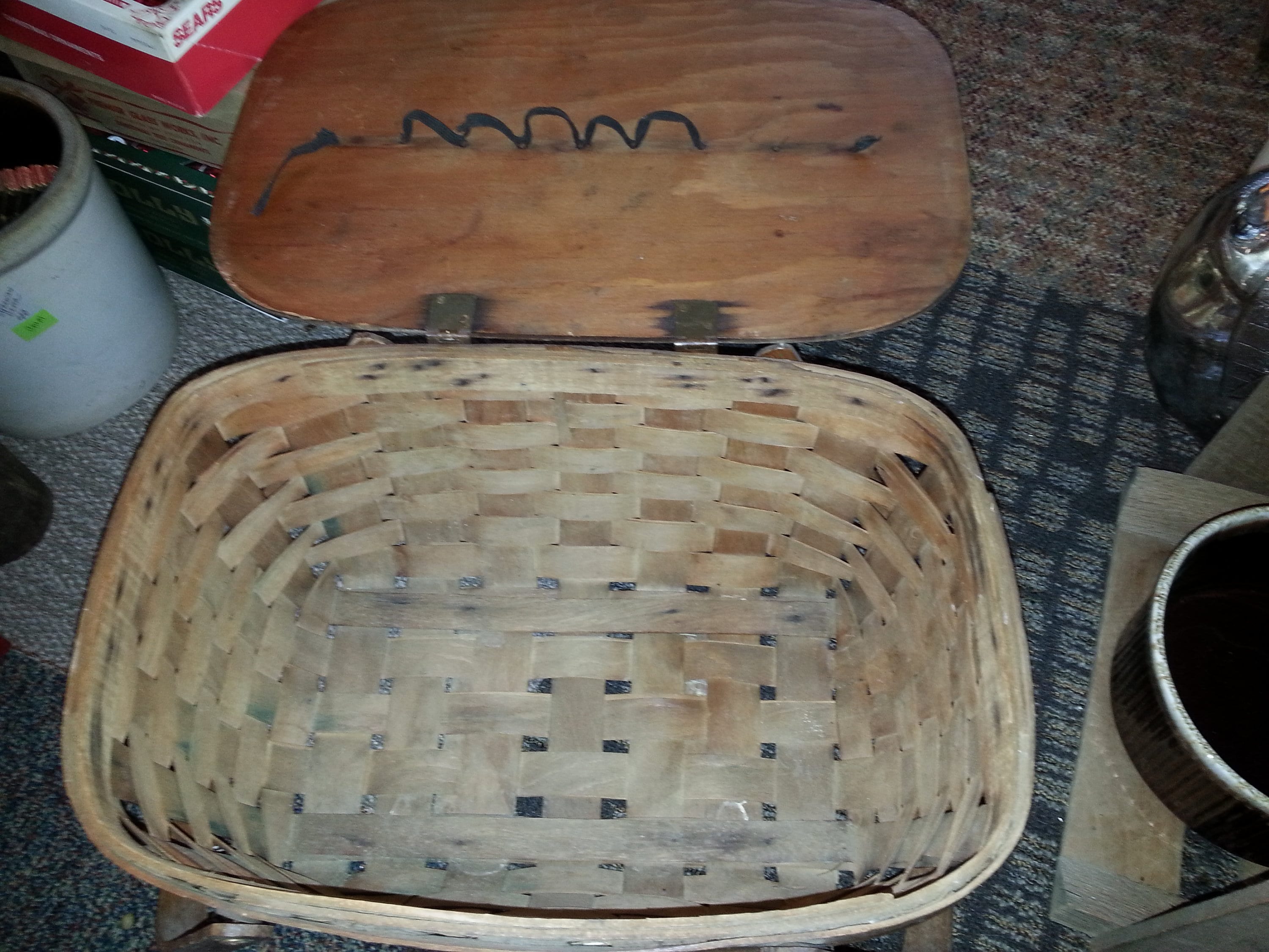 Wooden Picnic Basket - Etsy