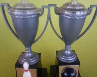 Bowling Trophy Salt & Pepper Shaker Set