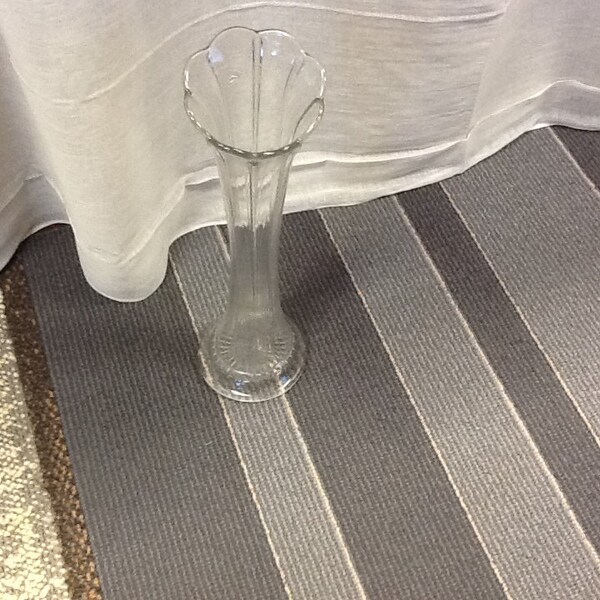 Clear Glass Stretched Vase