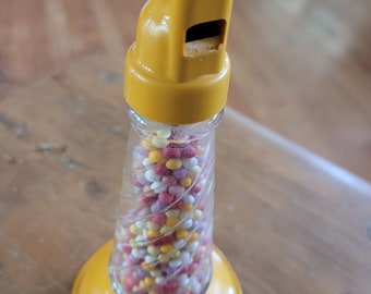 Whistle/Horn Candy Container - J H Millstein Co. Jeanette PA - Originial Candy - Glass & Plastic