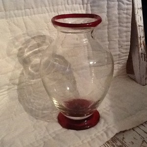 Art Glass Vase - Vintage Hand Blown Glass