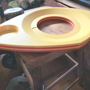 Portabicchieri e portapiatti in carta e plastica - Design Space Age - Anni &#39;60 - Set da 4