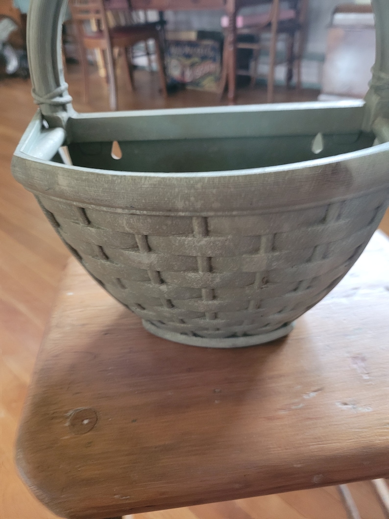 Basket Wall Pocket/Vase/Planter Rustic HOMCO 6090 image 2