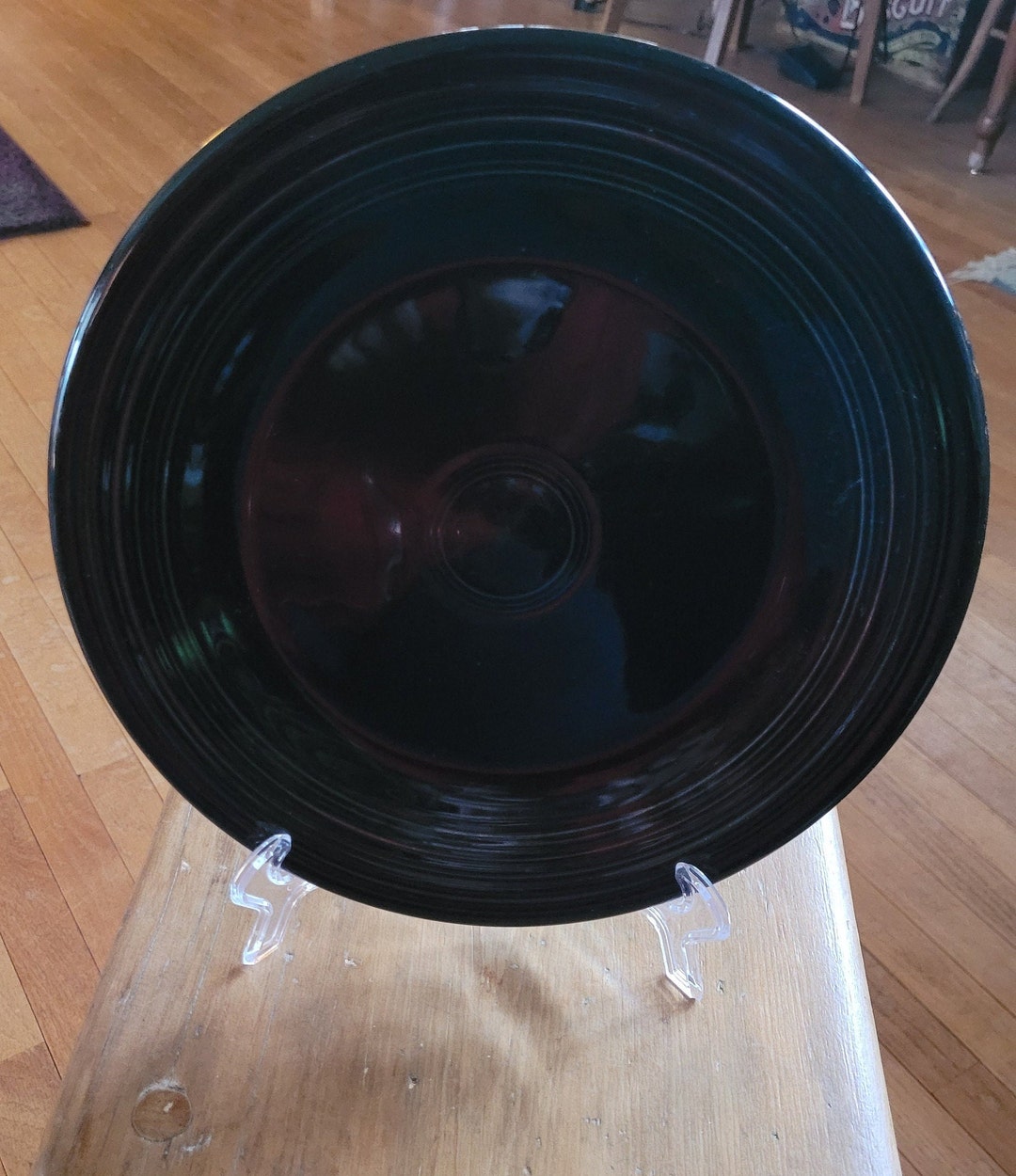Black Fiestaware Dinner Plate Etsy