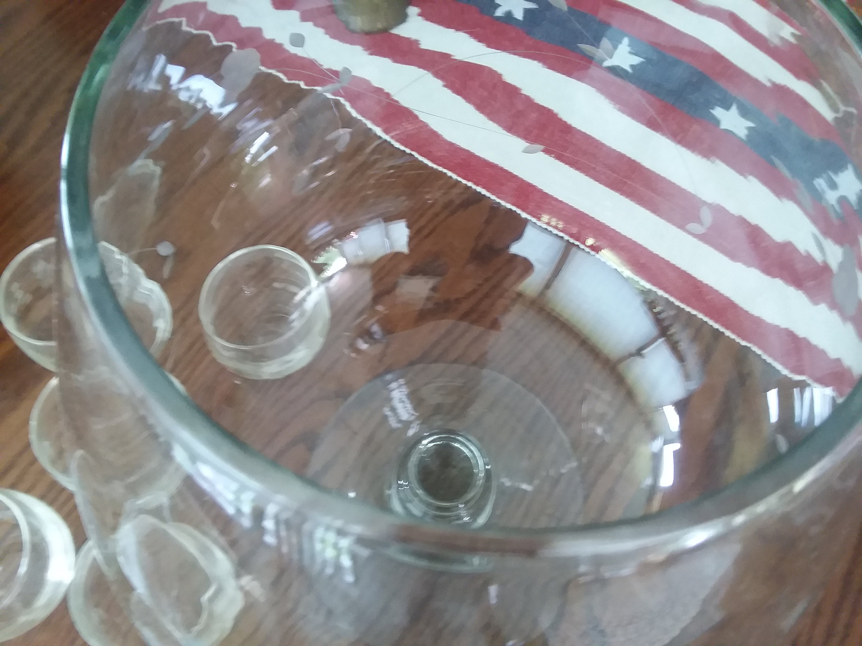 Princess House Pedestal Punch Bowl Set w/Ladle & 12 Glasses Etsy