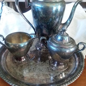 Coffee/Tea Set - 5 Pieces - Rogers & Bros Silverplate