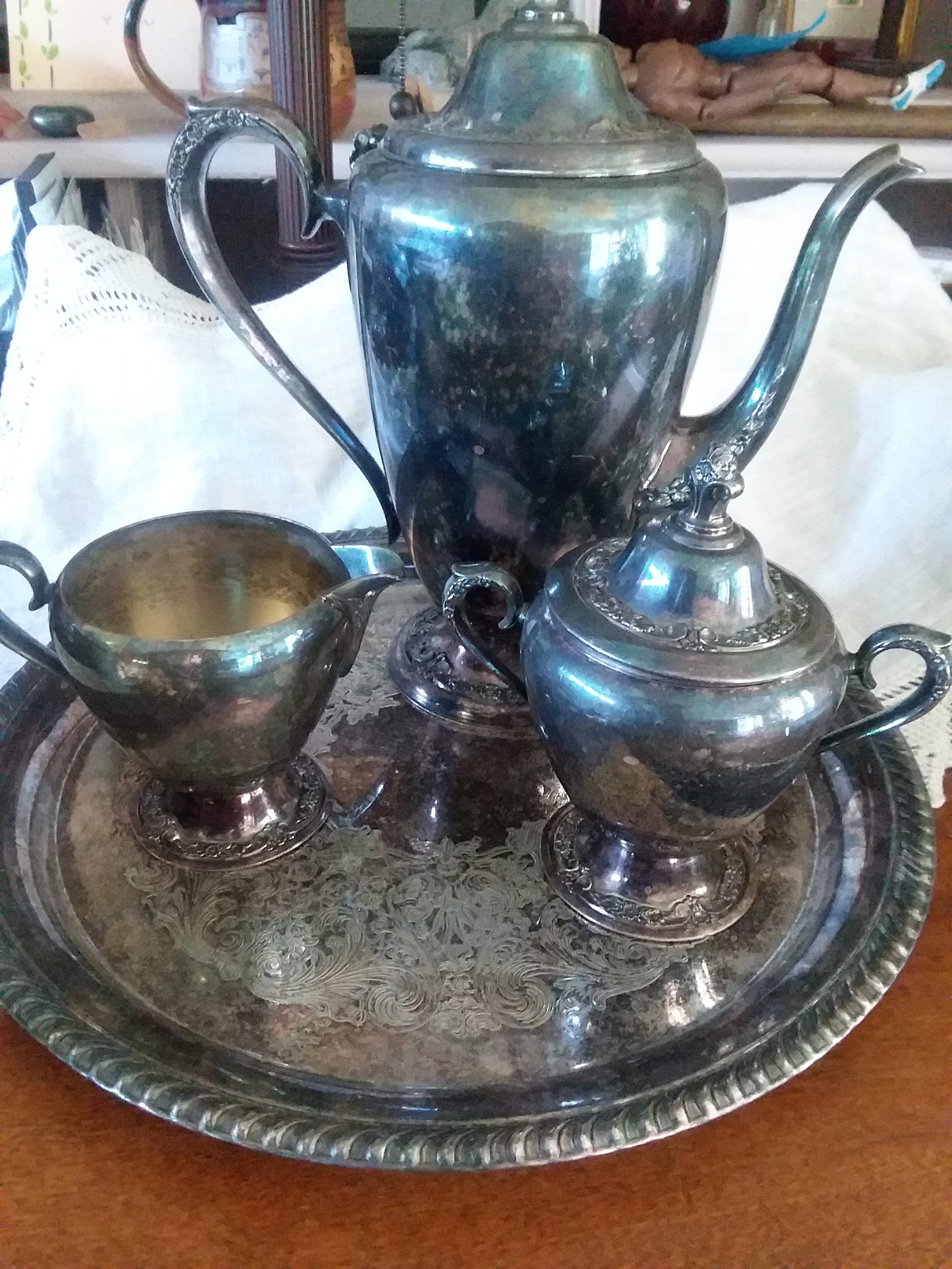 Coffee/tea Set - 5 Pieces - Rogers & Bros Silverplate - Etsy