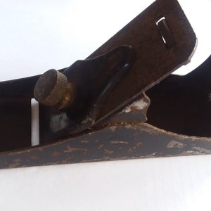 Black Metal Wood Plane