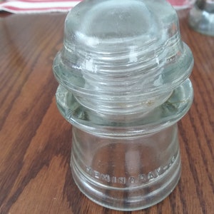 Hemingray 16 Klarglas Insulator/Papierbeschwerer