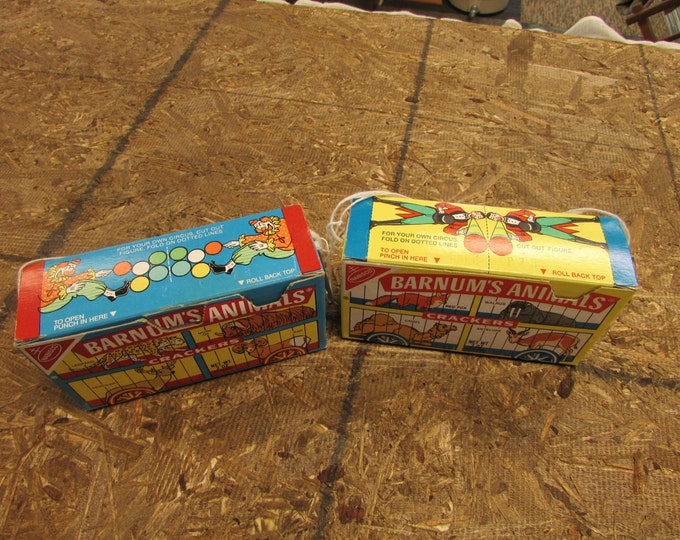 Vintage Nabisco Barnum's Animal Cracker Boxes Etsy