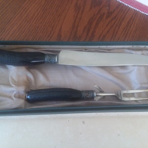 Cutlery Carving Set - Vintage Everbrite Stainless Steel American