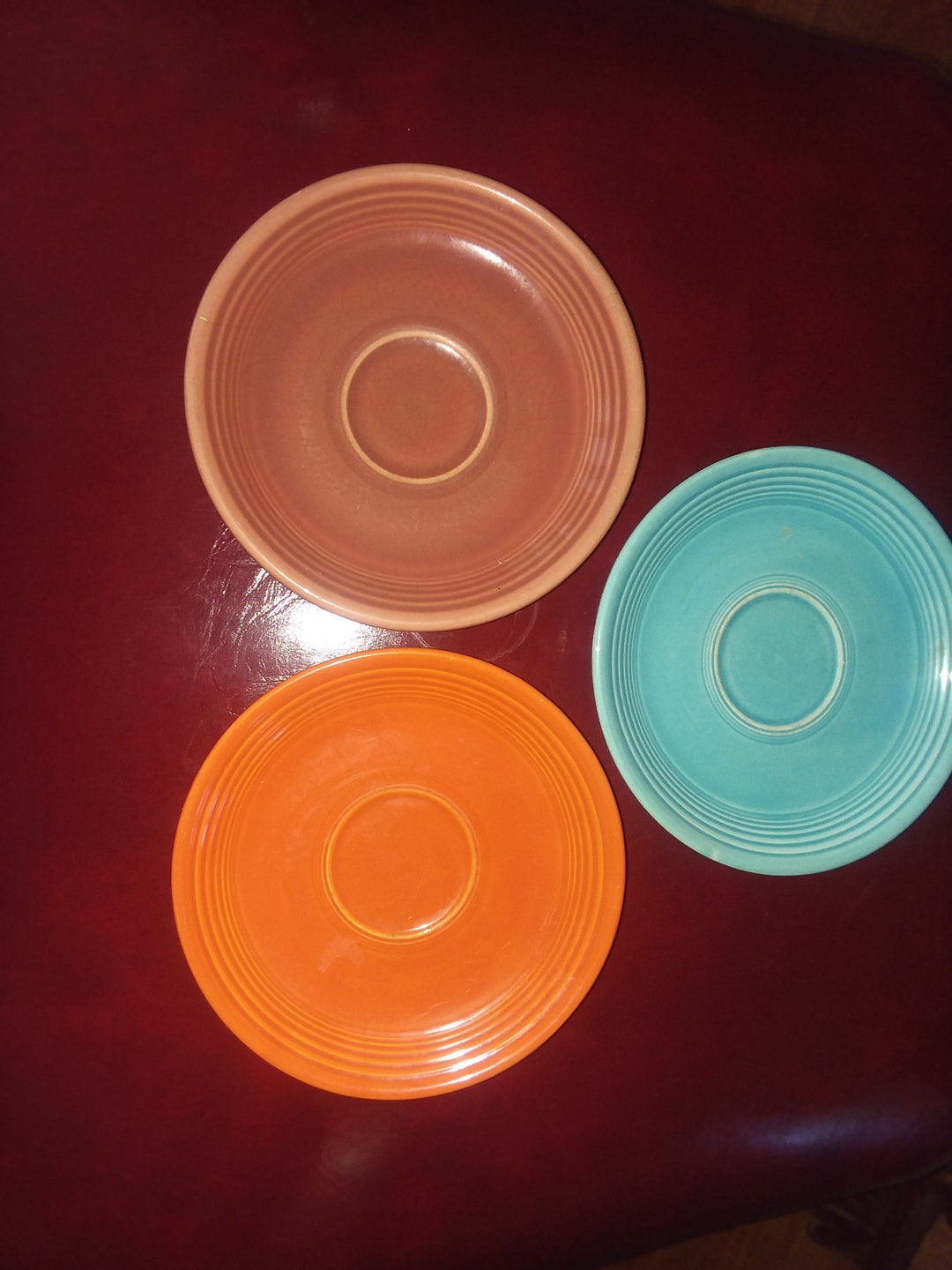 Vintage Homer Laughlin China Co. Fiesta Saucers Etsy