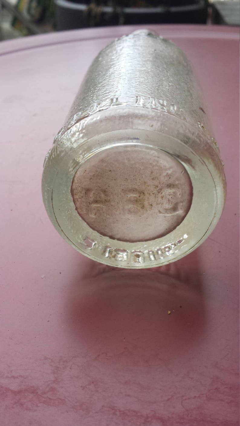Whistle Soda Bottle Clear Glass Etsy