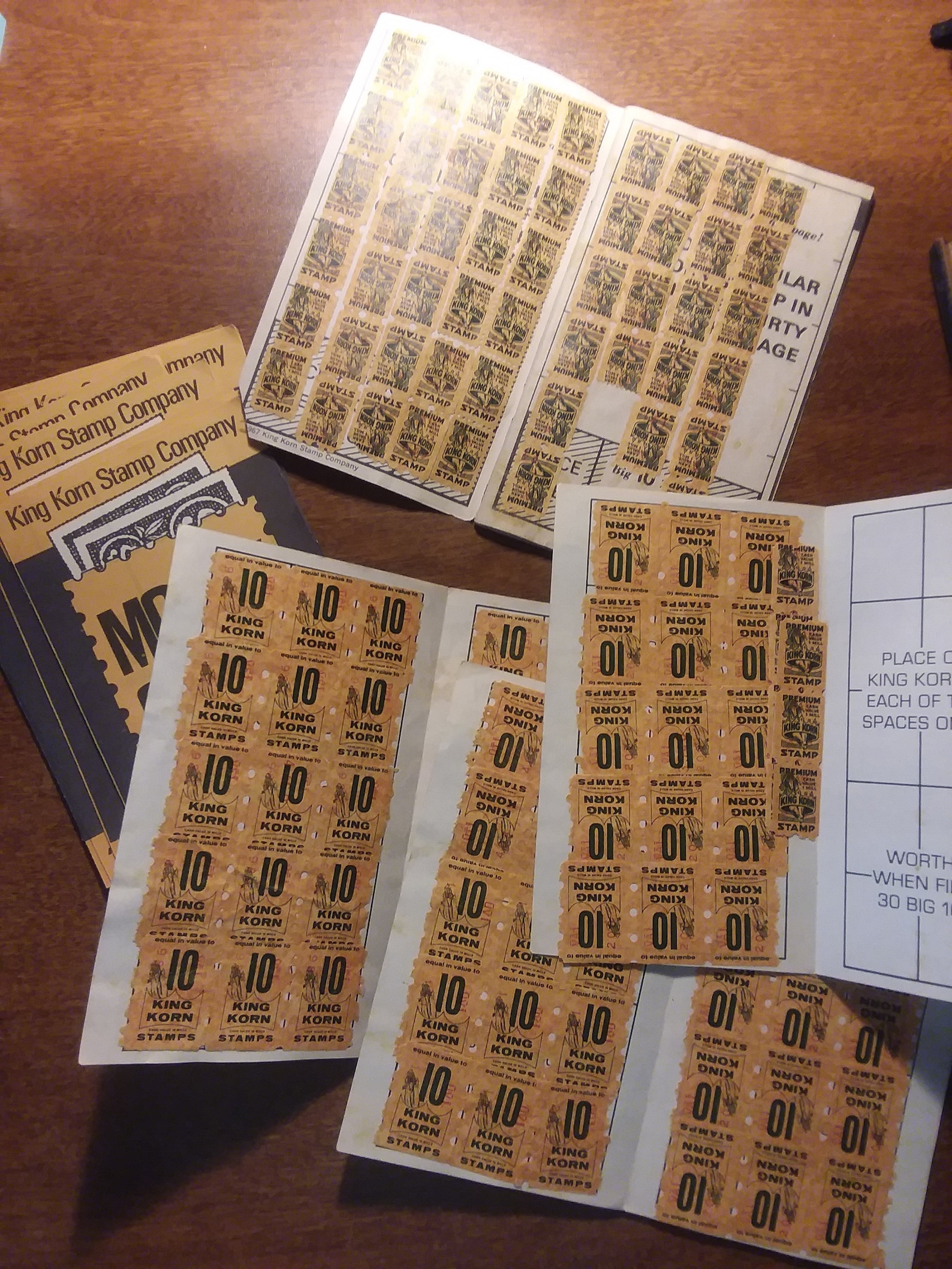 16 King Korn Stamp Co Books 4 W/stamps Etsy