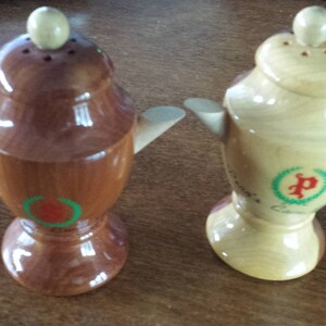 Wood Coffee Server Salt & Pepper Set