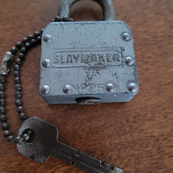 Slaymaker Padlock & Key No 25 - Patent 1837071