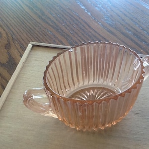 Pink Depression Glass Sugar Bowl - NO LID