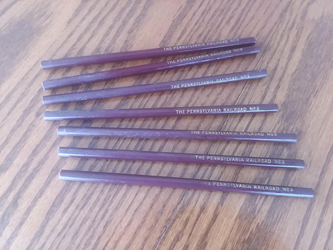 Pennsylvania Railroad No. 3 Wooden Pencils Etsy