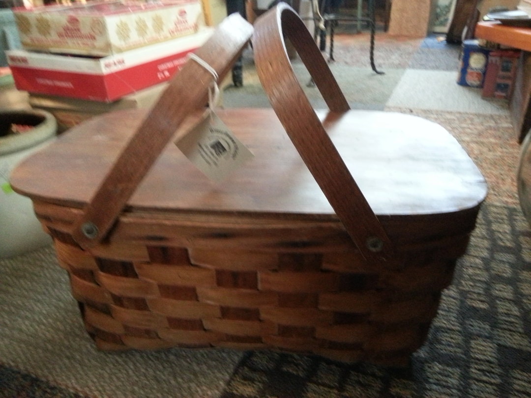 Wooden Picnic Basket - Etsy