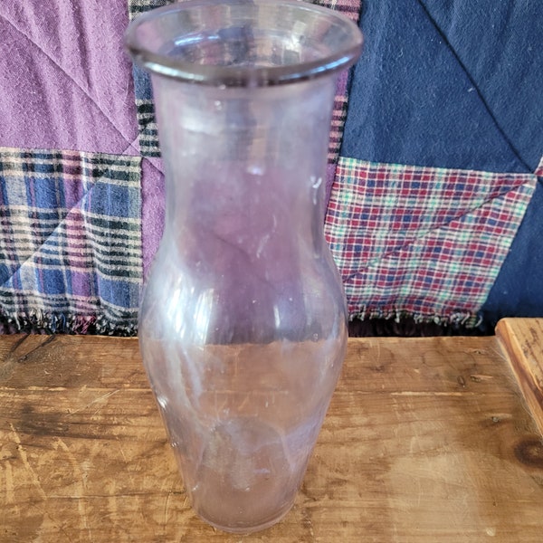 Purple Glass Bottle Etsy