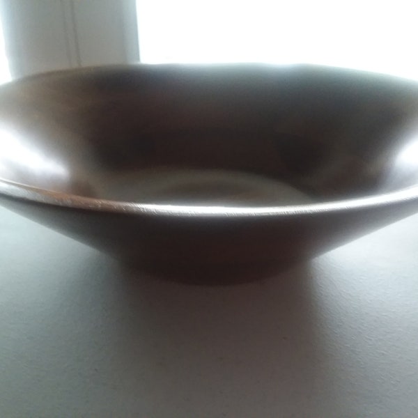 Vintage Vermillion Walnut Salad/Fruit Bowl
