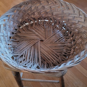 Panier rond tressé - Grand - vintage