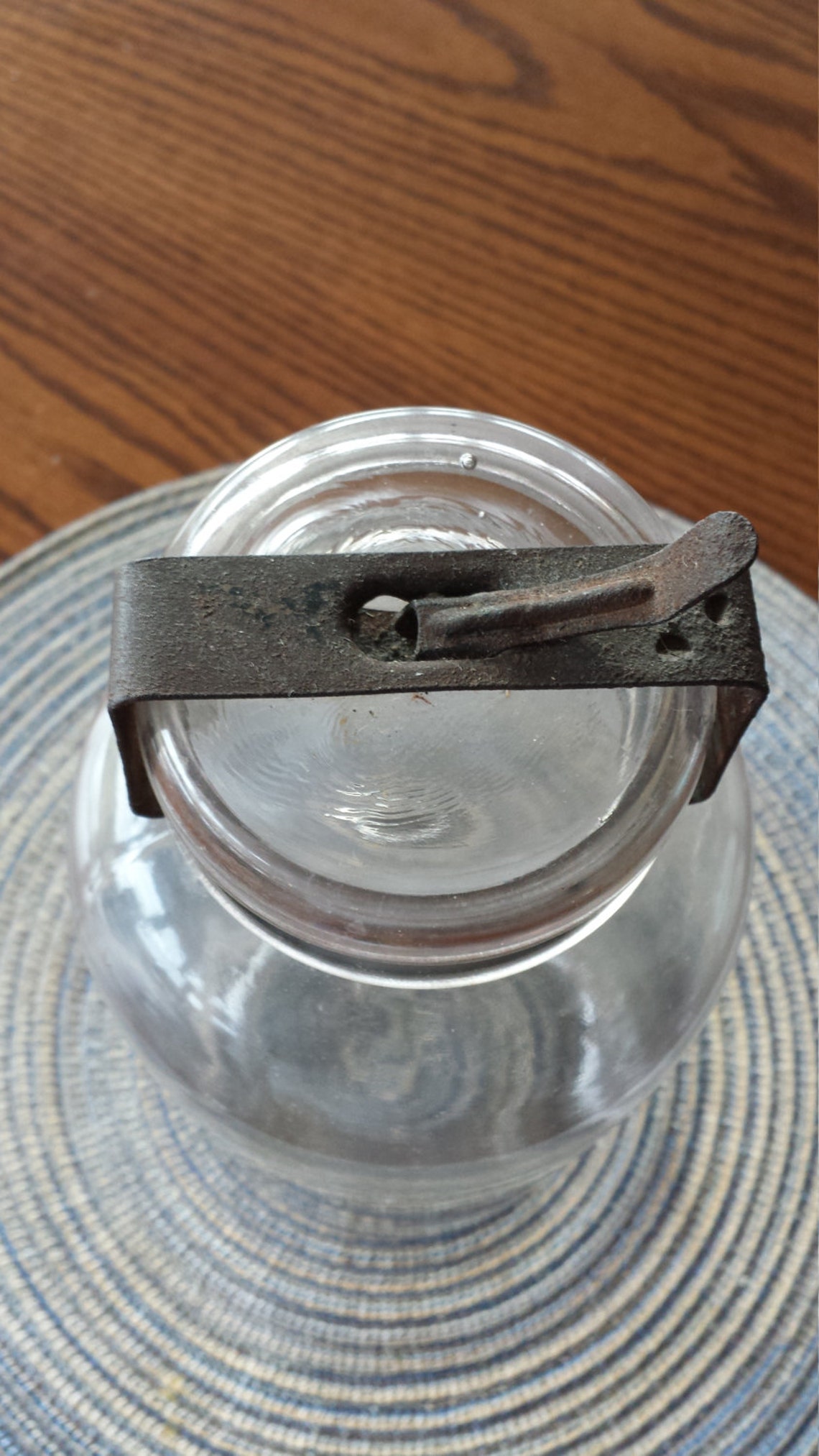 Cleveland Fruit Juice Co Clear Glass Jar Etsy