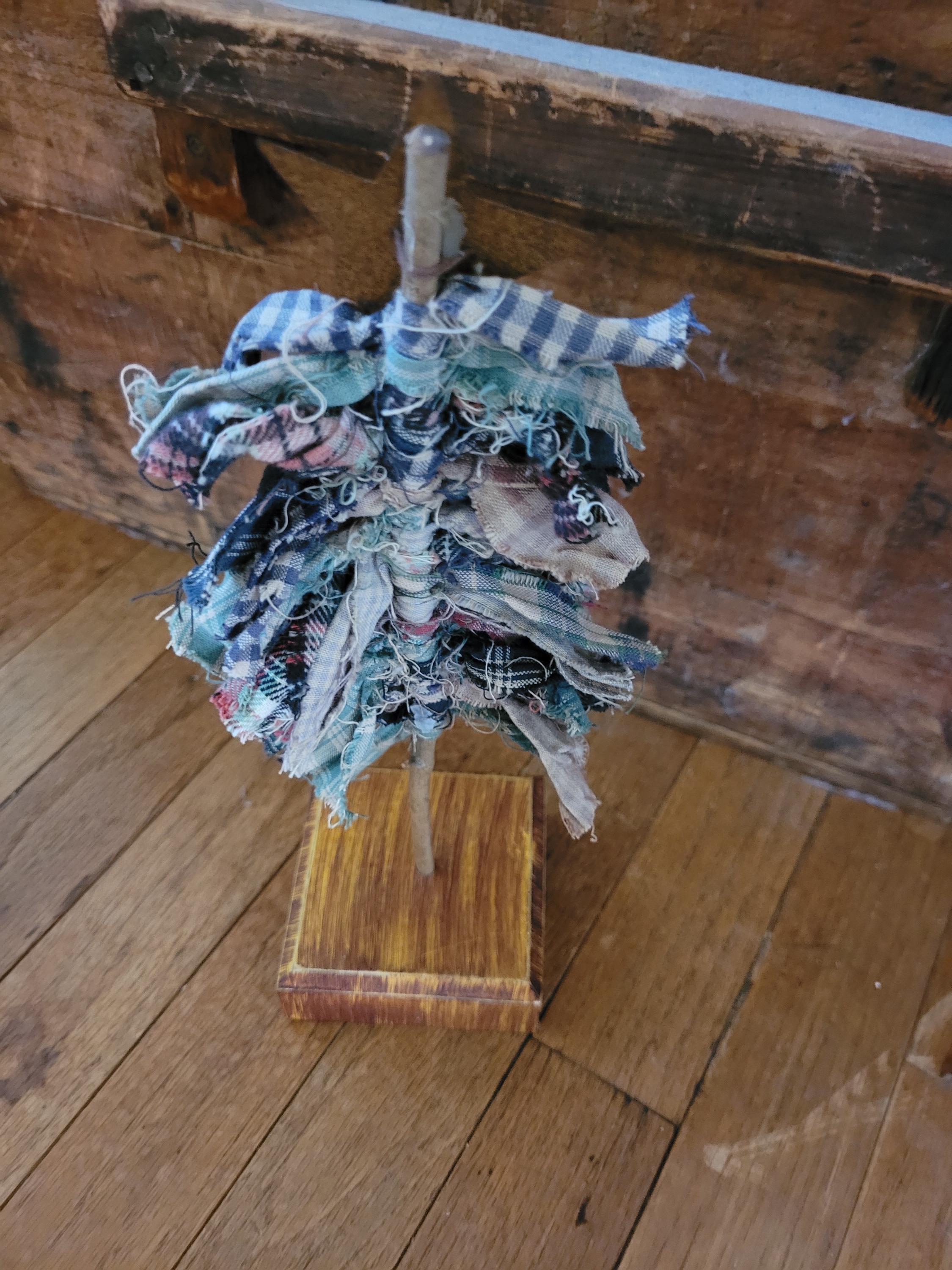 Twig Tree W/homespun Branches - Primitive - Etsy