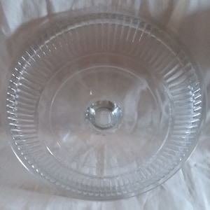 Round Ribbed Glass Lid
