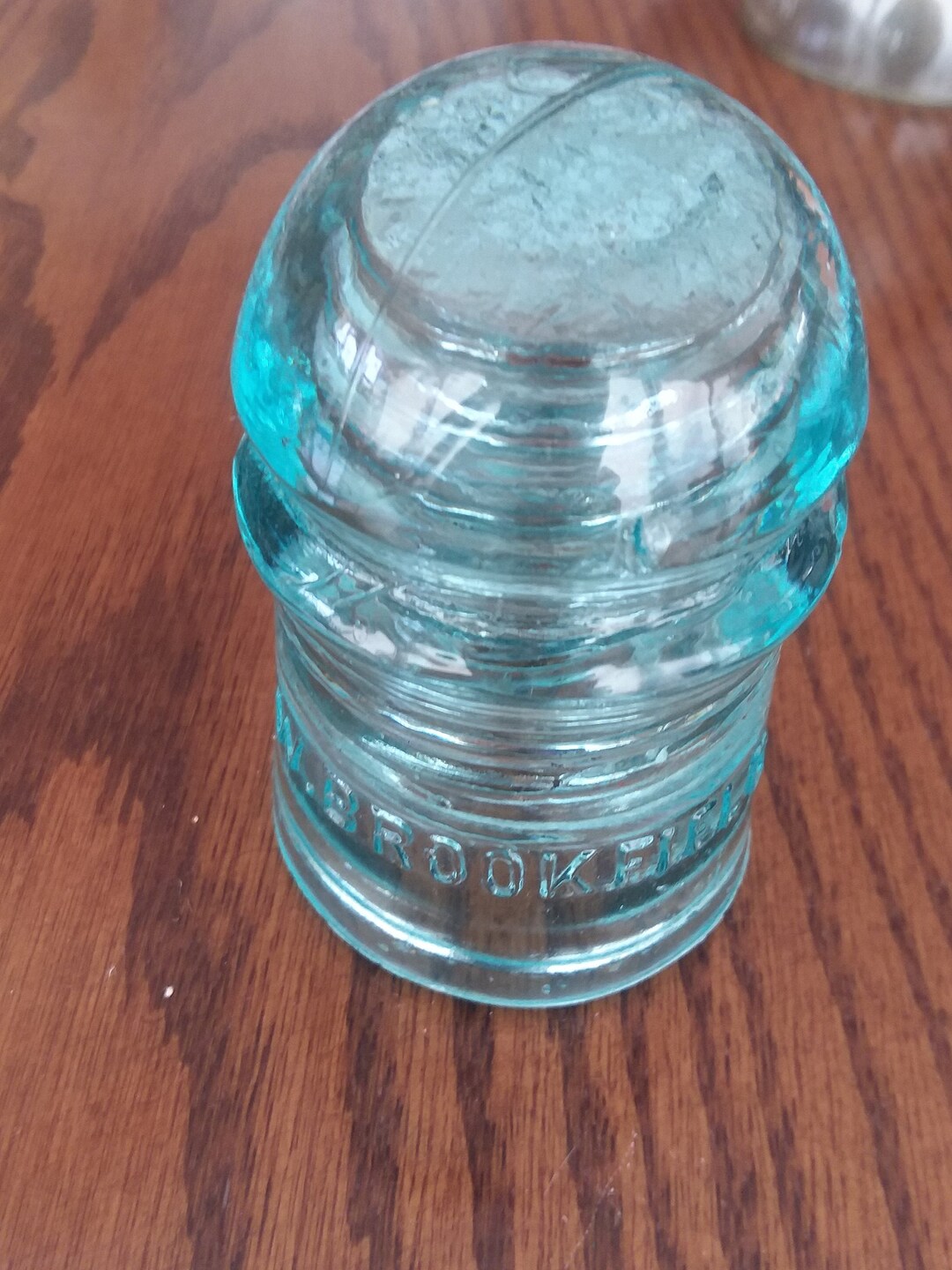 W Brookfield New York D Aqua Glass Insulator Etsy