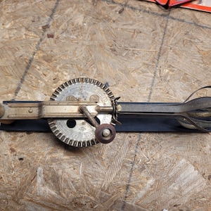 A & J High Speed Super Center Drive Beater - Hand Beater Affixed to Wood Plaque