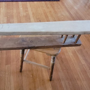 Planche à repasser en bois de table - Fait main - Antique