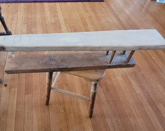 Tabletop Wooden Ironing Board - Handmade - Antique